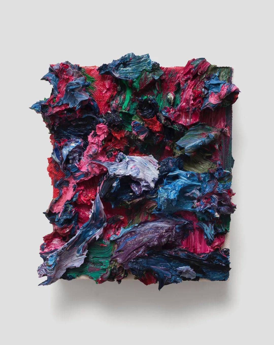 《雄飞雌从绕林间》,布面油画,30 × 25 cm,2020回顾朱金石过去四十余