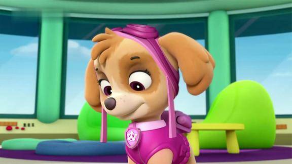 汪汪队古薇市长不小心打开阀门热气球升空飞走了