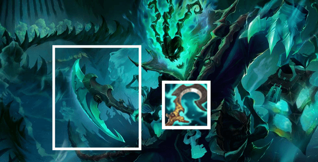 对比来看——ttt电竞游戏网【幽魂镰刀】的最终升级装为【黑雾巨镰】