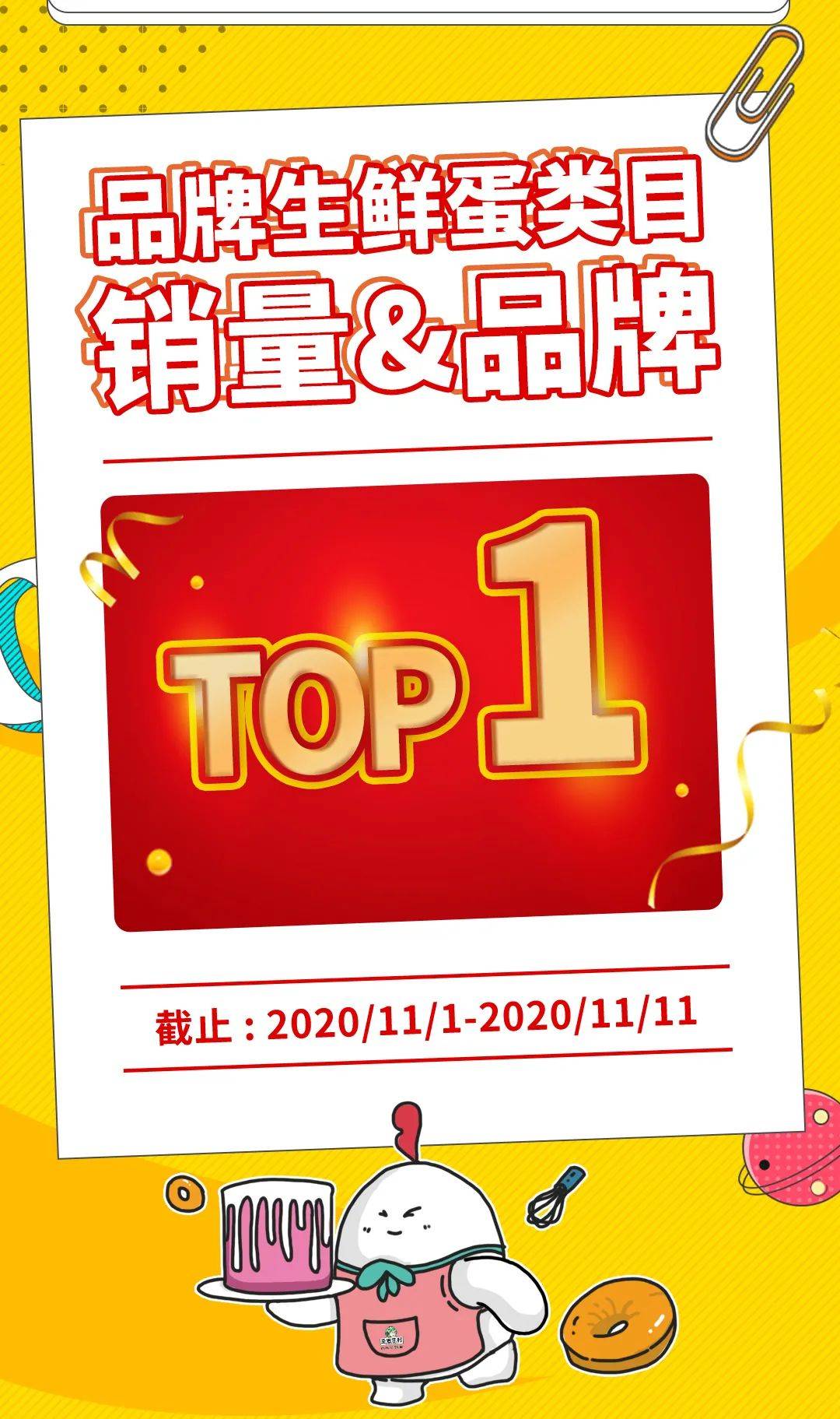 双11捷报圣迪乐村占品牌生鲜蛋类目销量top1