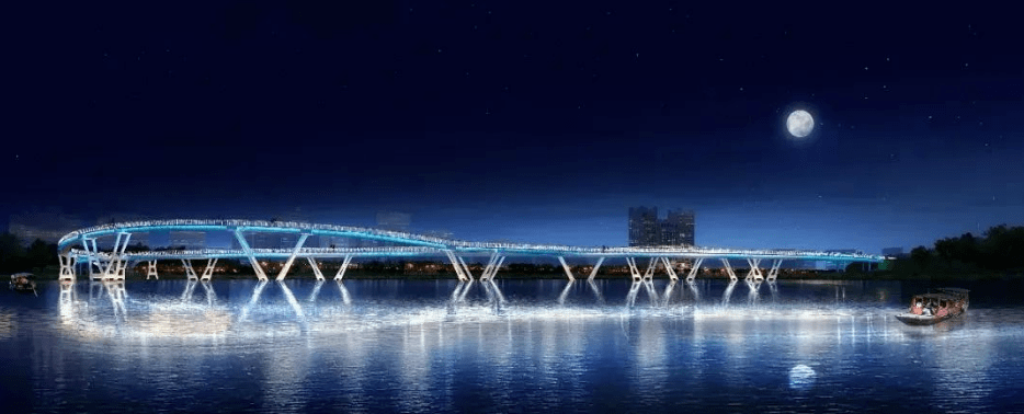 天台城市客厅的月桥已进入收尾拟元旦开通