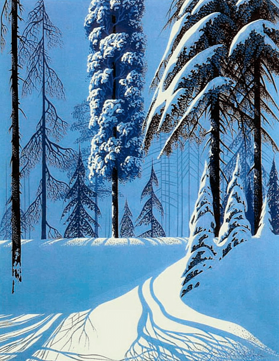 插画素材十一波雪景插画图来袭