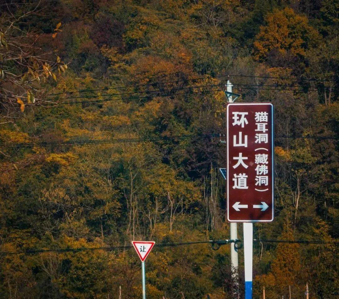 山回路转,五彩油画,银屏山里秋色正浓