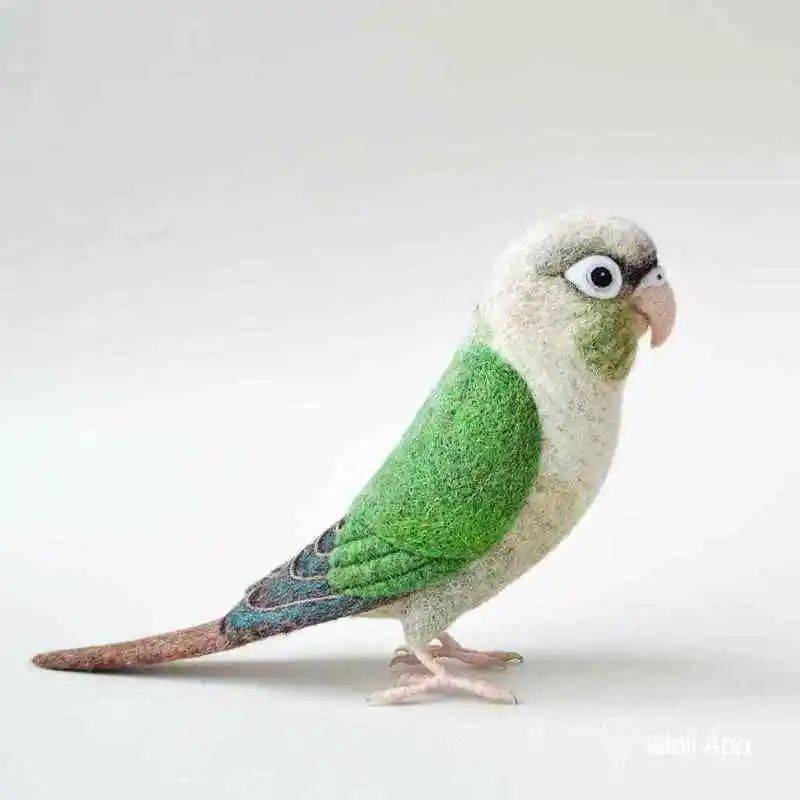 圆滚滚的羊毛毡胖鸟lindabrike