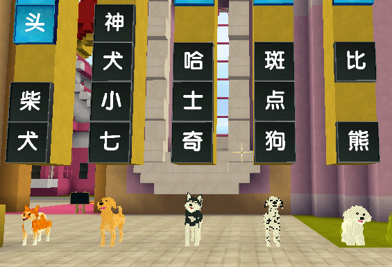 迷你世界萌宠饲养员成为小狗的主人带它一起玩耍吧