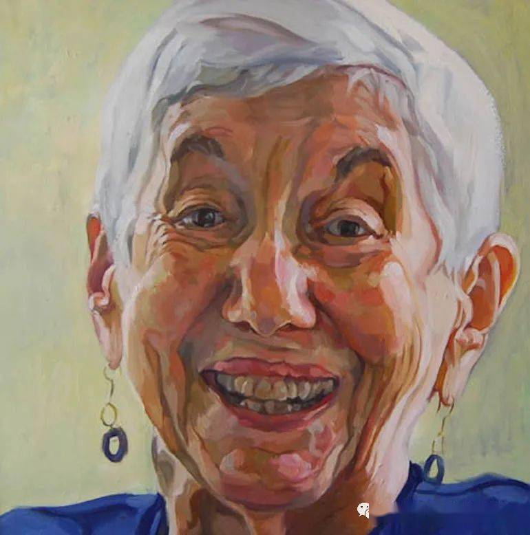 大众艺术网最近系列90至100岁老人的肖像美国现代肖像女画家珍妮