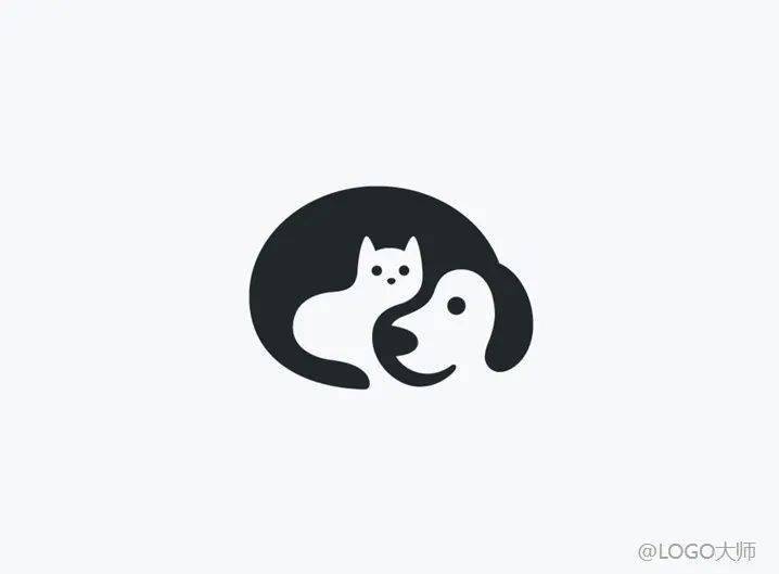 今天收集了一组猫狗元素融合创意logo设计图片搜集来源:网络