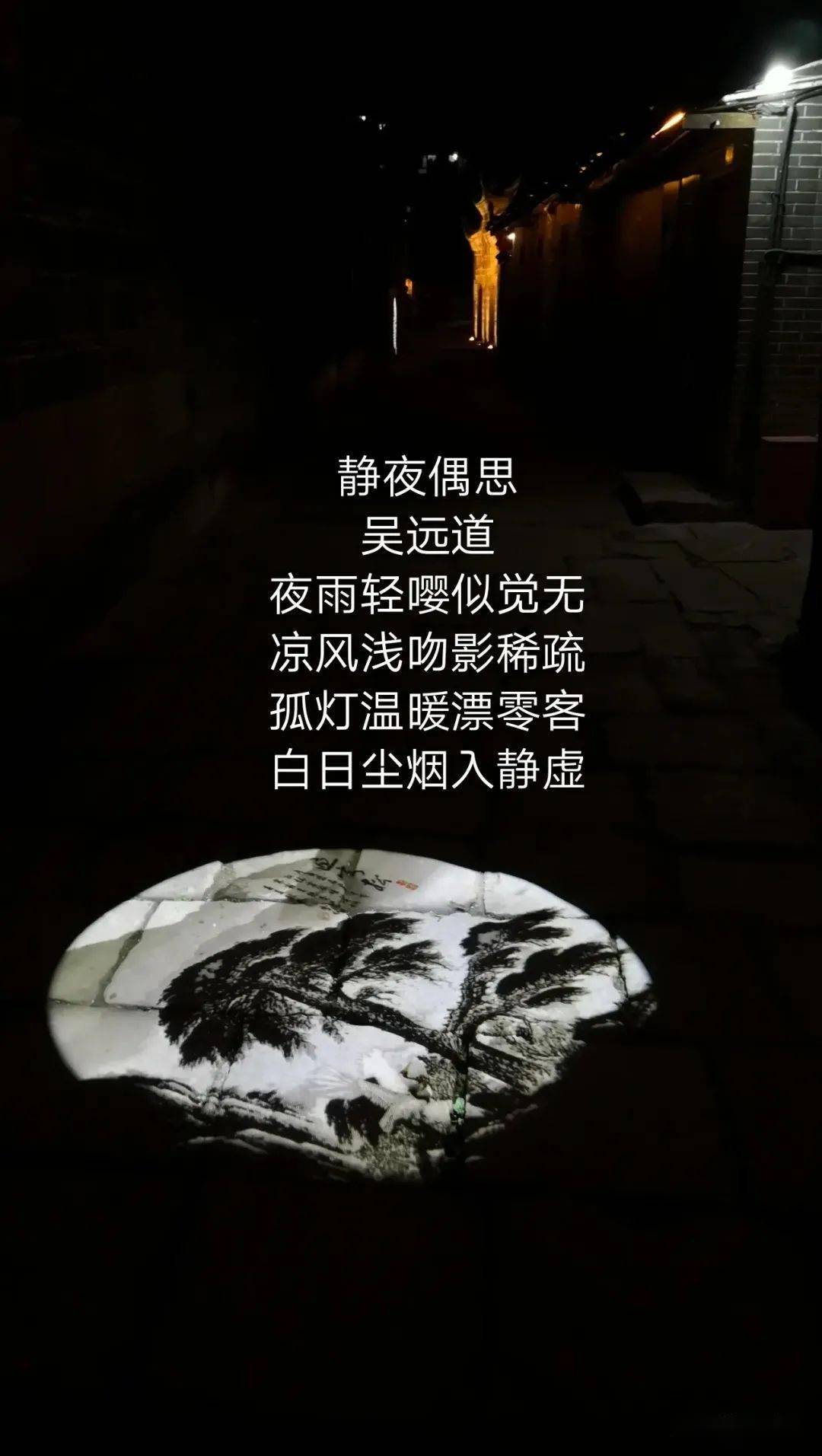 白日尘烟入静虚孤灯温暖漂零客凉风浅吻影稀疏夜雨轻嘤似觉无3,静夜偶