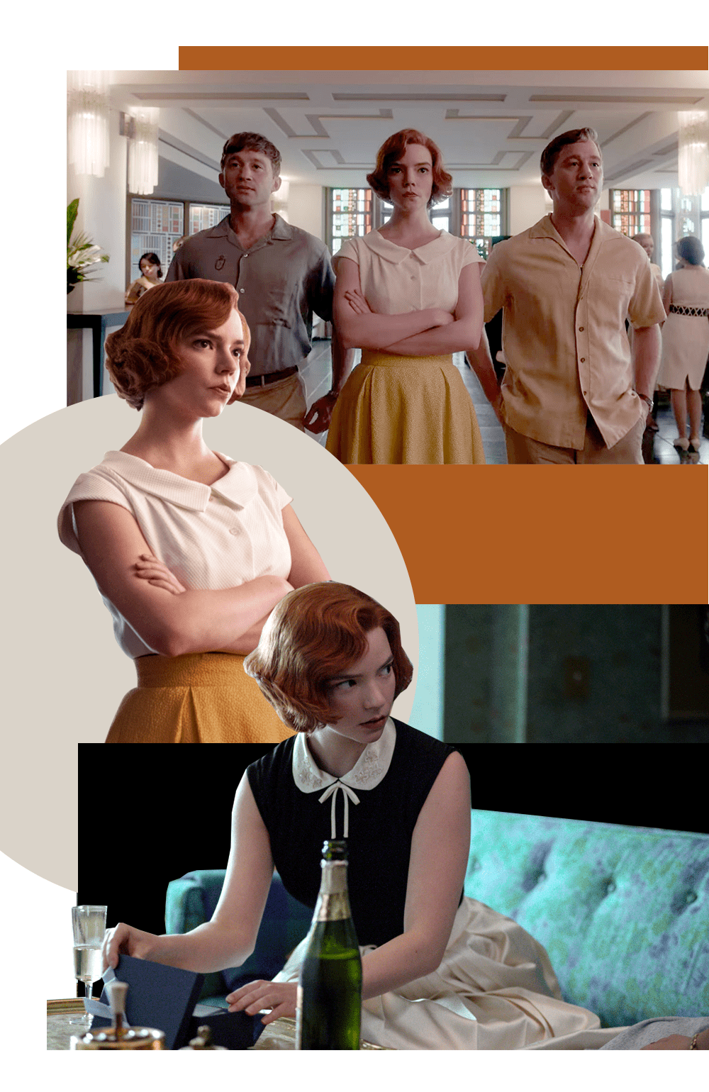 女王的棋局造型太美用优雅对抗男权就该如此