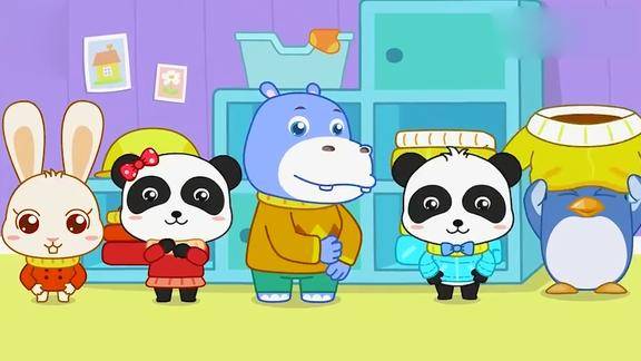 山羊老师带大家出去打雪仗堆雪人,宝宝们自己穿衣服,表现很棒呢