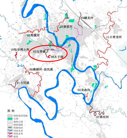 沱江流域地图图片