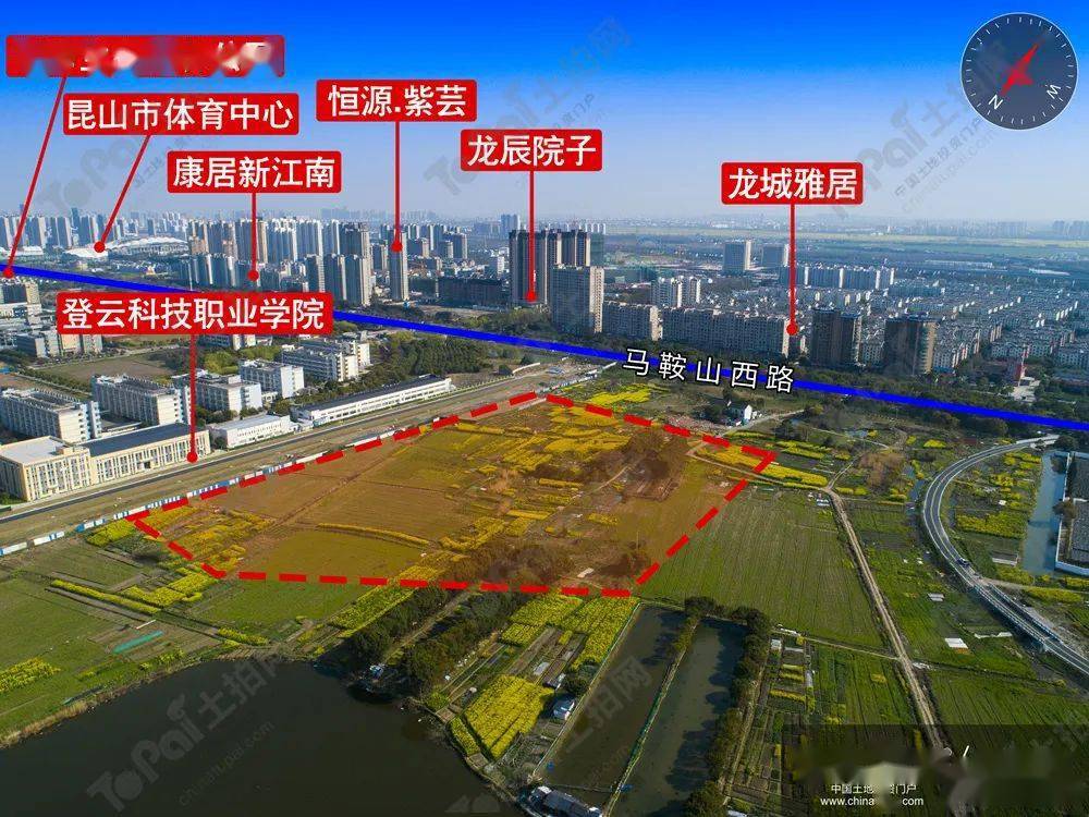土拍追踪昆山巴城镇登云路南侧地块规划出炉拟建11栋高层住宅产品及3
