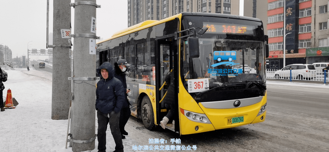 66路进站 79路进站 来源:哈尔滨新