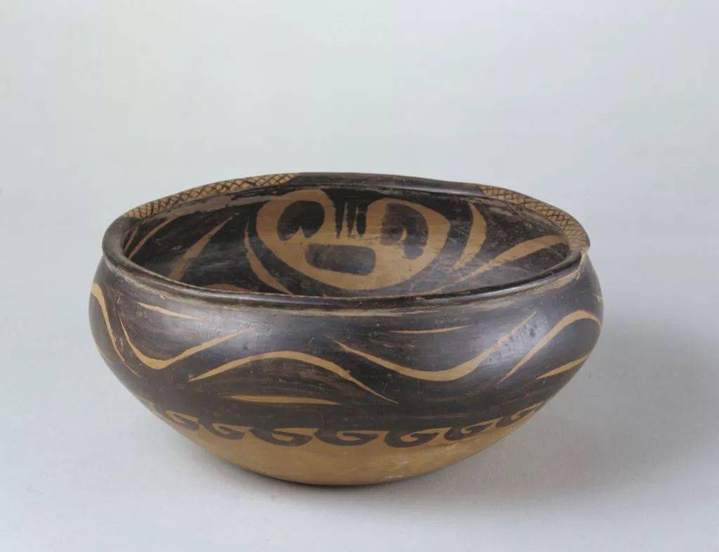 仰韶文化彩陶几何纹盆图片