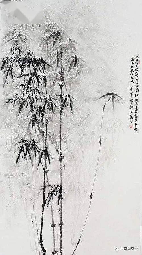 这位擅画雪竹笔势洒脱雅逸不群