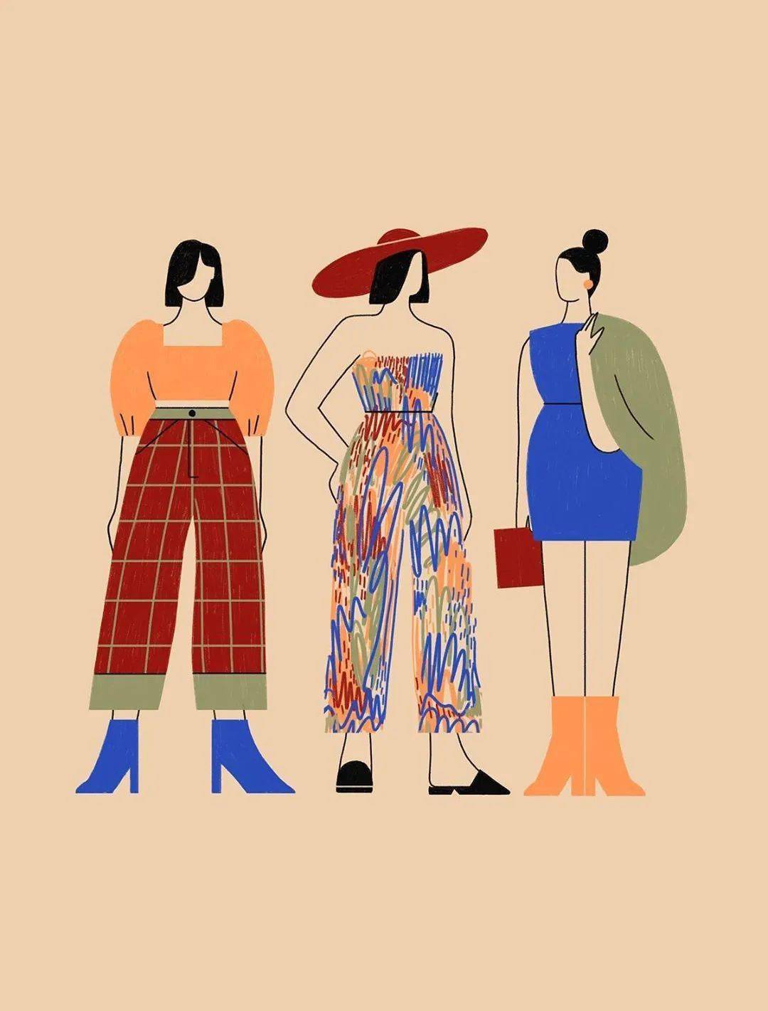 用ps解锁时下潮流人物穿搭插画让你轻松成为时尚穿搭达人