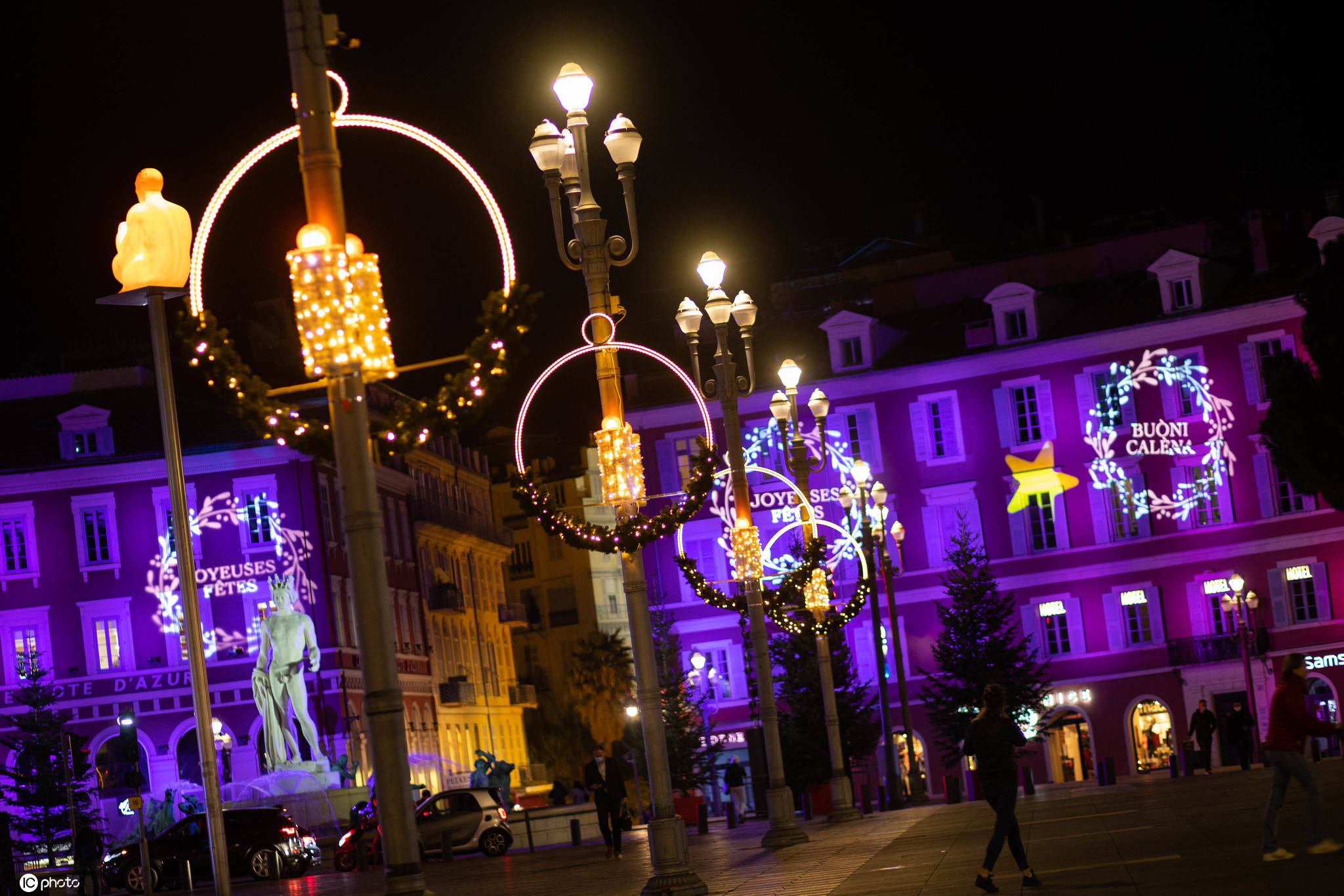 法国尼斯圣诞亮灯02璀璨夺目美到窒息