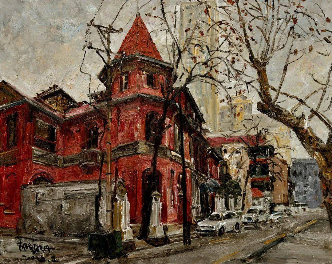 汉口洞庭街李凡洛夫公馆建于1902年用油画记载历史,并不是一件新鲜