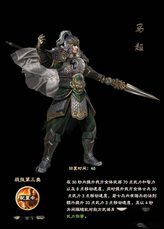 《三国群英传8》新立绘图 马腾马超马岱武将技公开