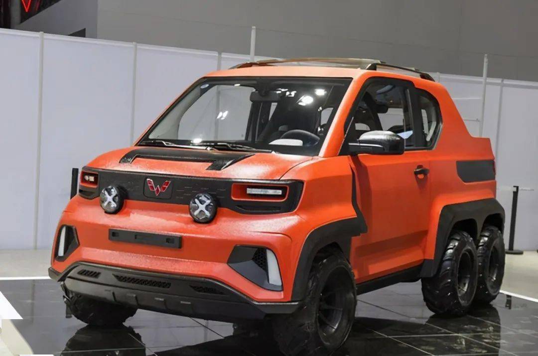 现场还有熊猫拉花的宏光mini ev,那也是相当的可爱.