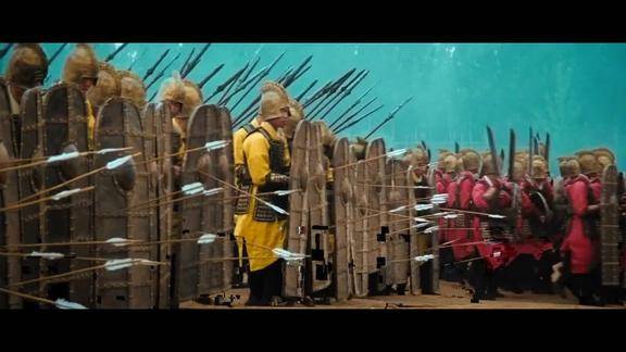 这些盾牌兵可以挡住箭的