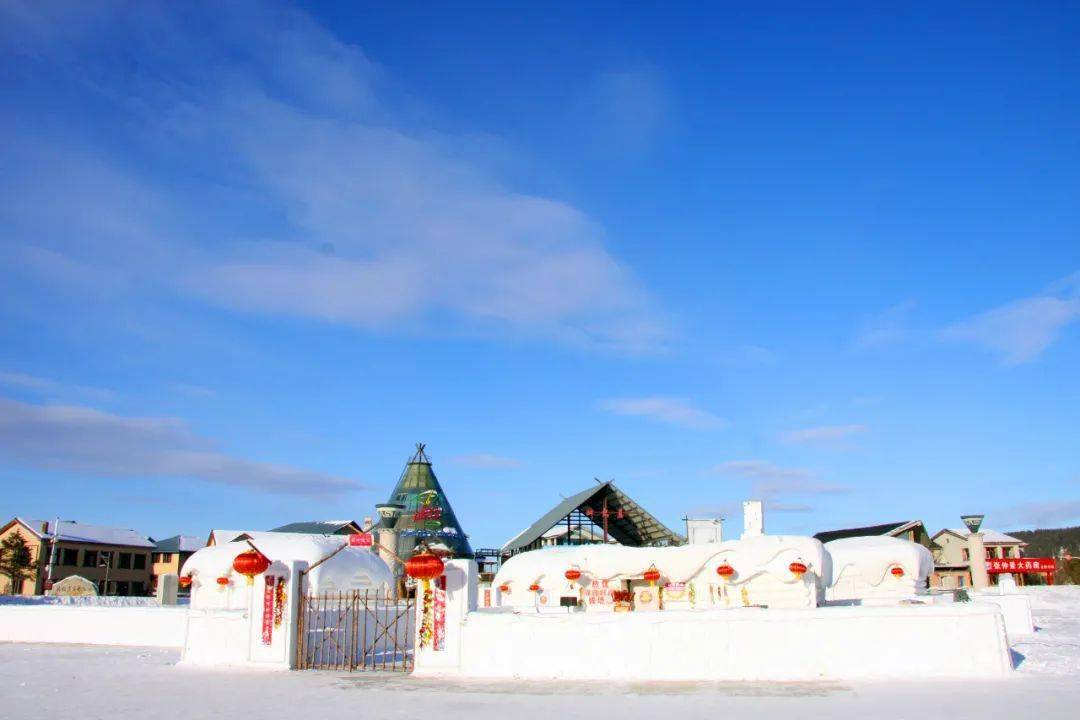北极雪屋既然来到北极漠河就要有挑