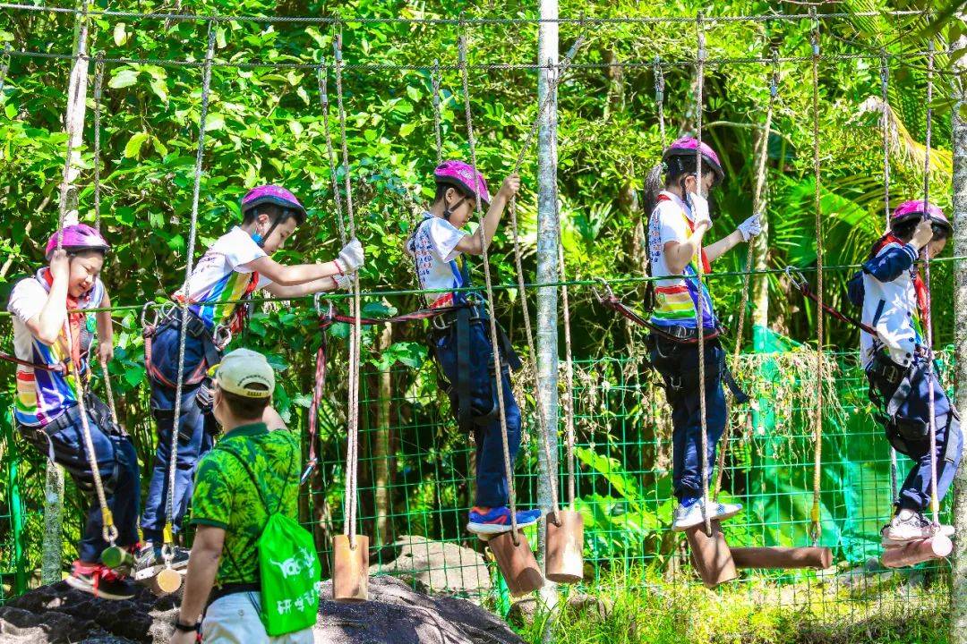 此次呀诺达研学之旅除自然科普课堂外,还设置了徒步雨林,方向识别