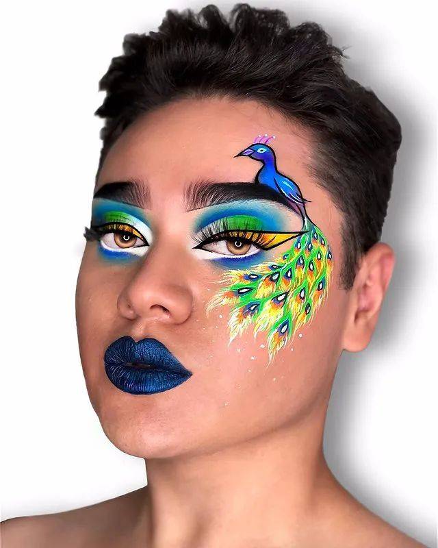 赏析男美妆博主diegoreyes的彩绘妆容造型集锦