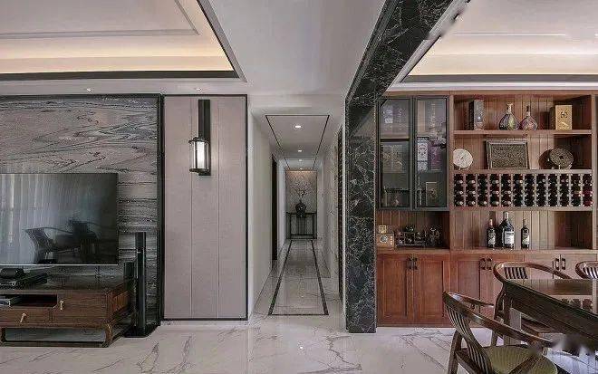 石材案例大理石新中式简洁而不失韵味