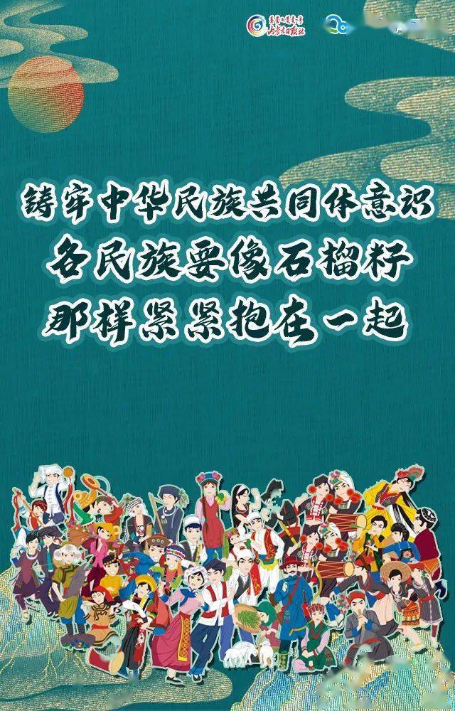 海报中华民族一家亲同心共筑中国梦