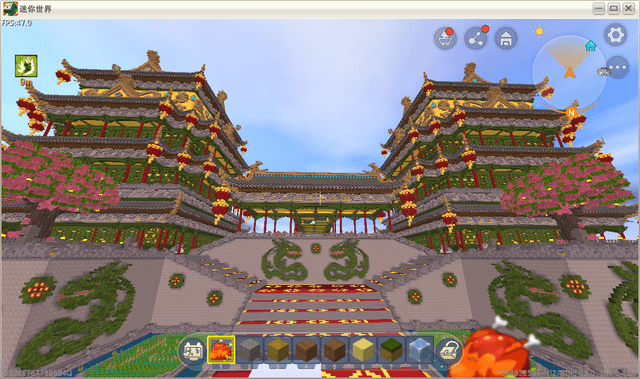 迷你世界创造节最富丽堂皇的建筑,虽未夺前三甲,气势却已超然