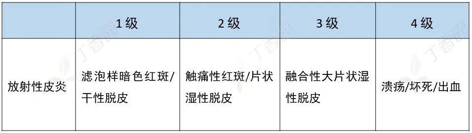 放射性皮炎的分级图片