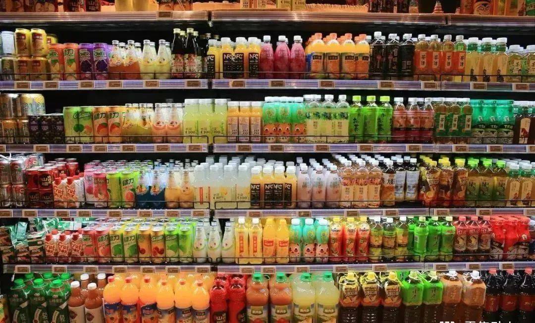 超市食品类别分布陈列