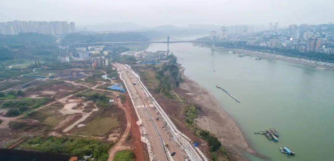 泸州茜草滨江路预计明年1月实现功能性通车