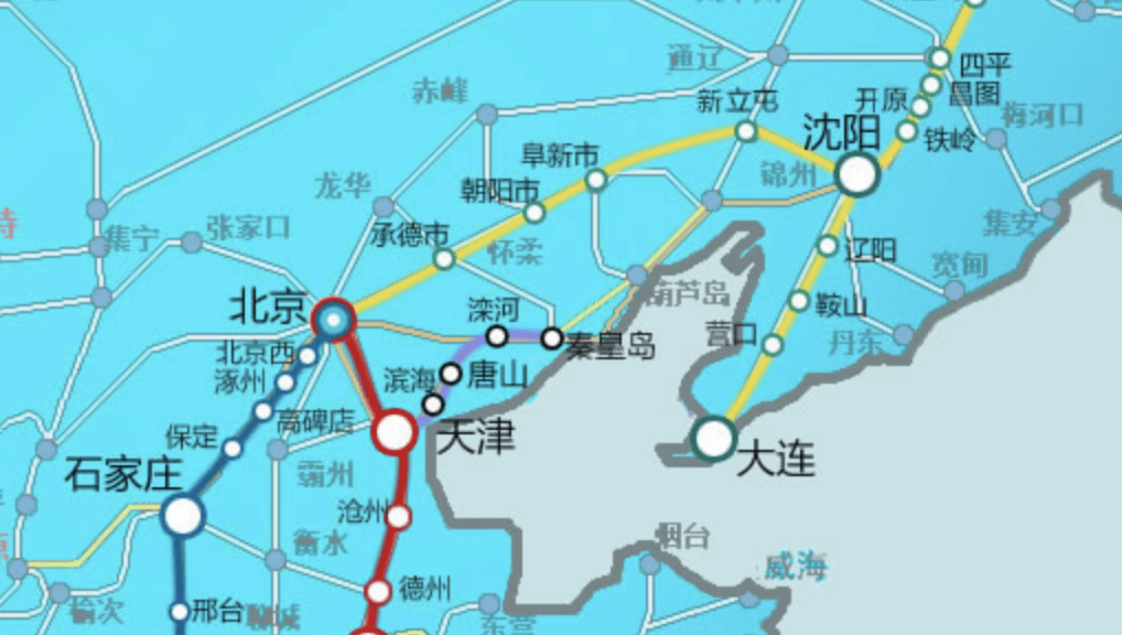 天津到承德高铁路线图图片