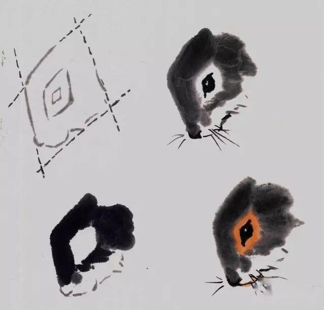 写意松鼠的画法步骤图片