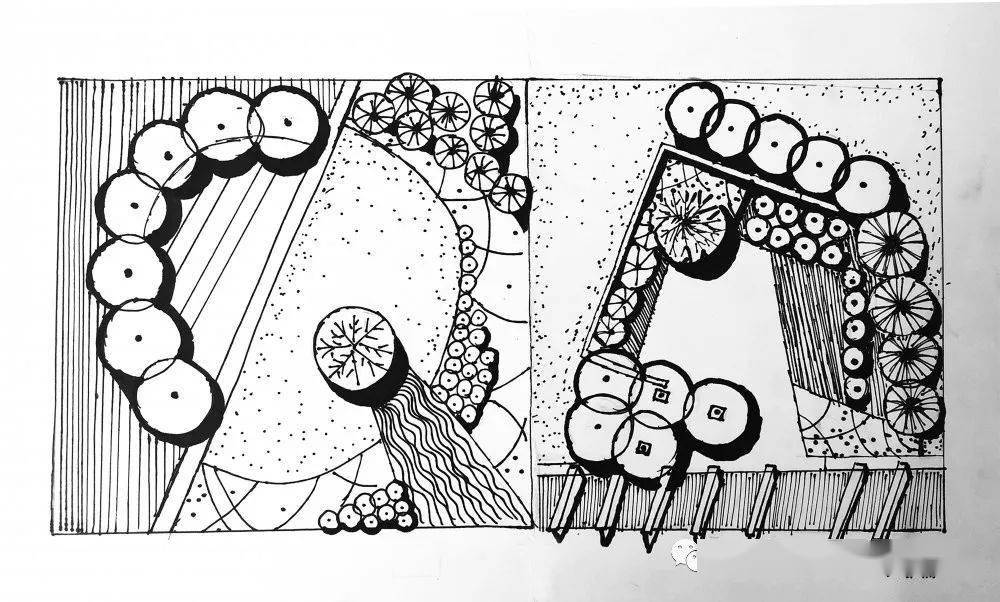 点平面构成图作业风景图片