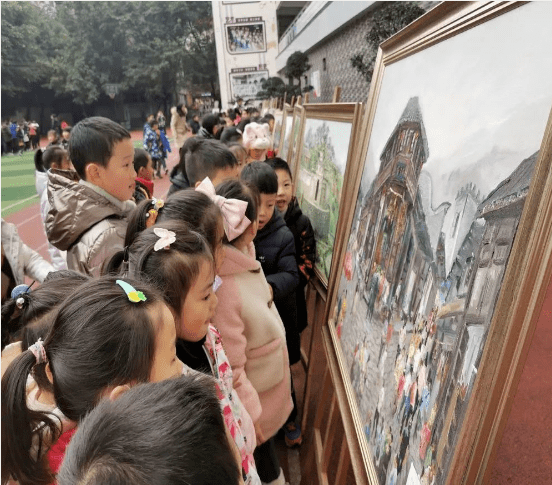 彭享华教授"爱合川画合川"师生写生作品展走进久长街小学