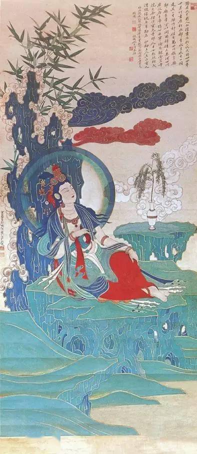 名家笔下的观音画像,太艺术啦!_张大千