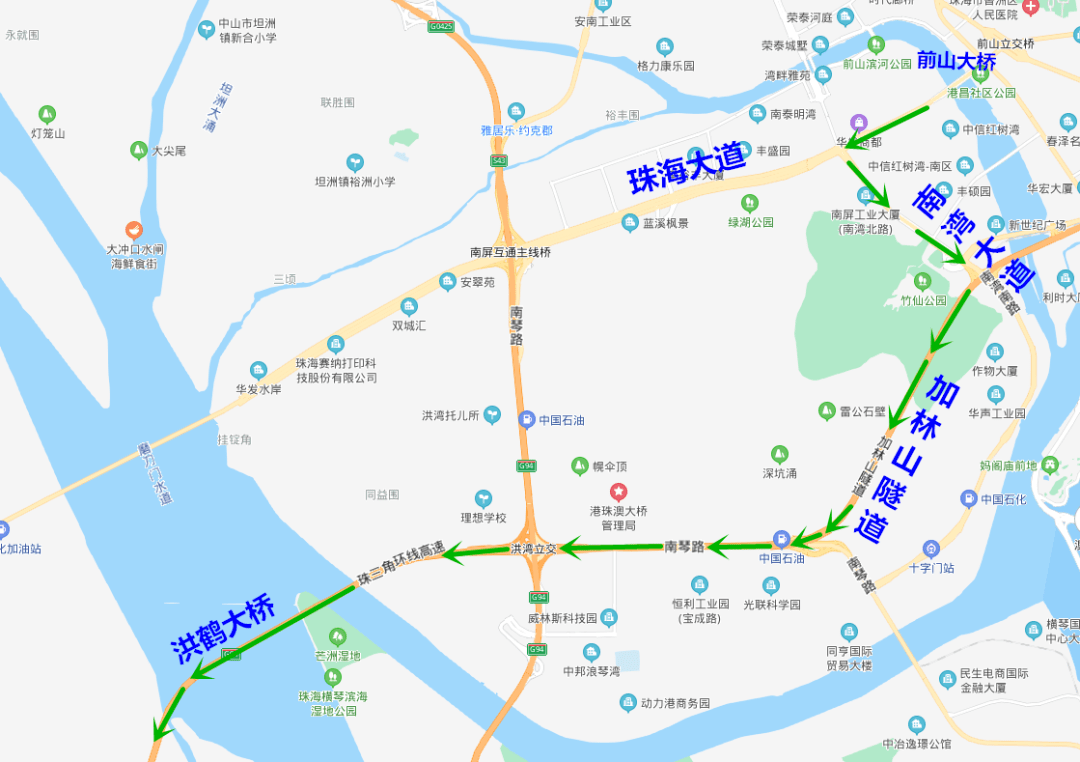 金琴快线,洪鹤大桥到底怎么走?权威指引来了!_珠海