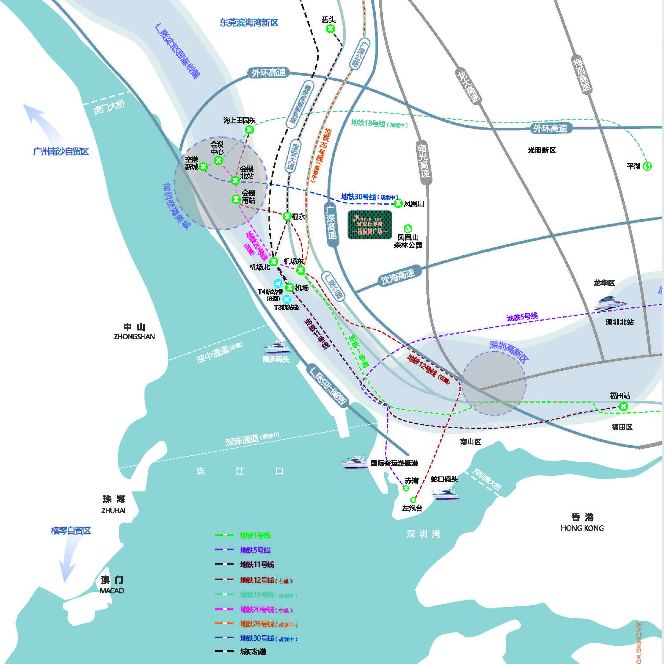 深圳空港新城规划图图片