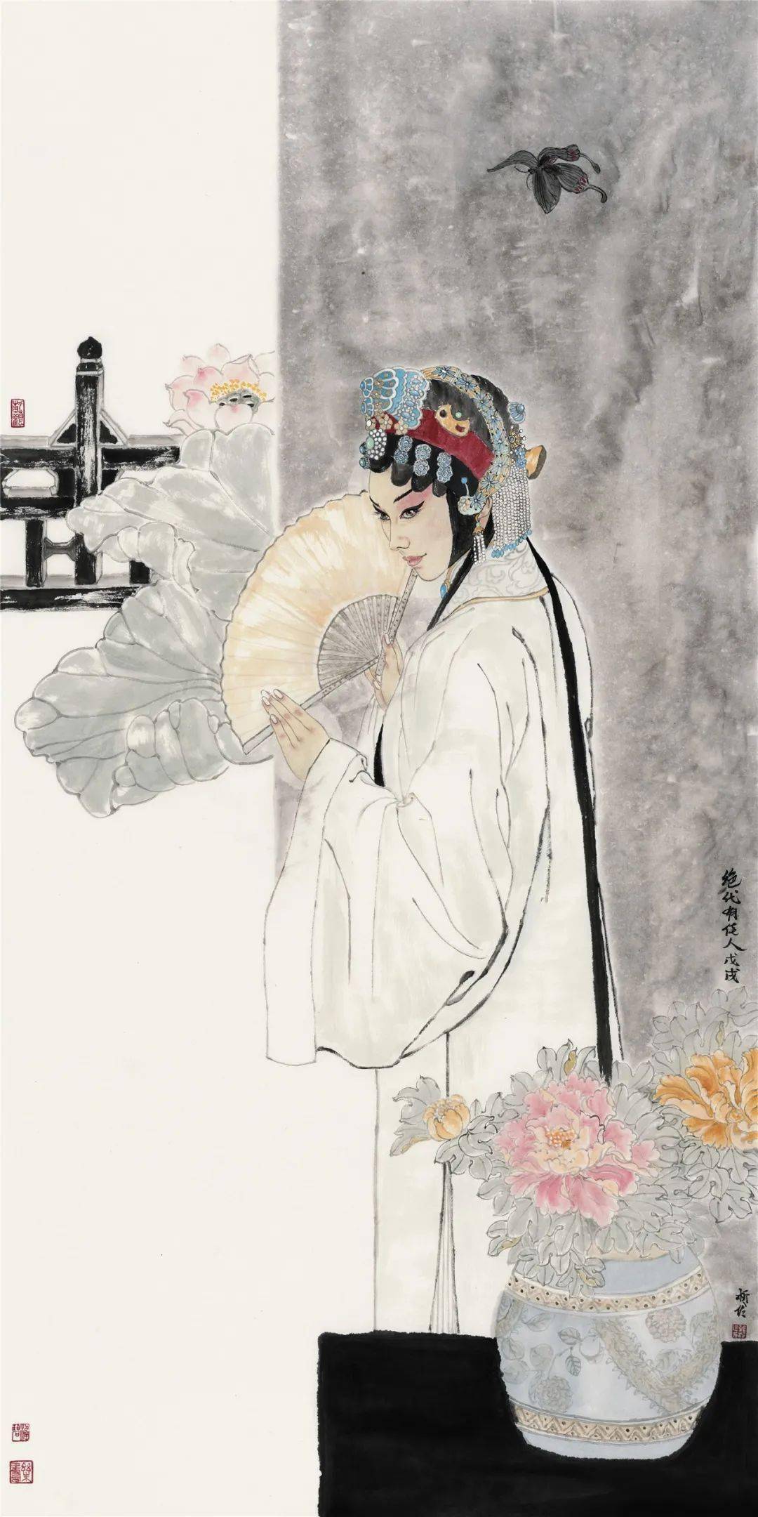 十幅水墨戏曲人物风情万种