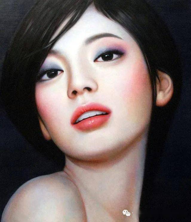 青年艺术家张向明油画中的北京女孩