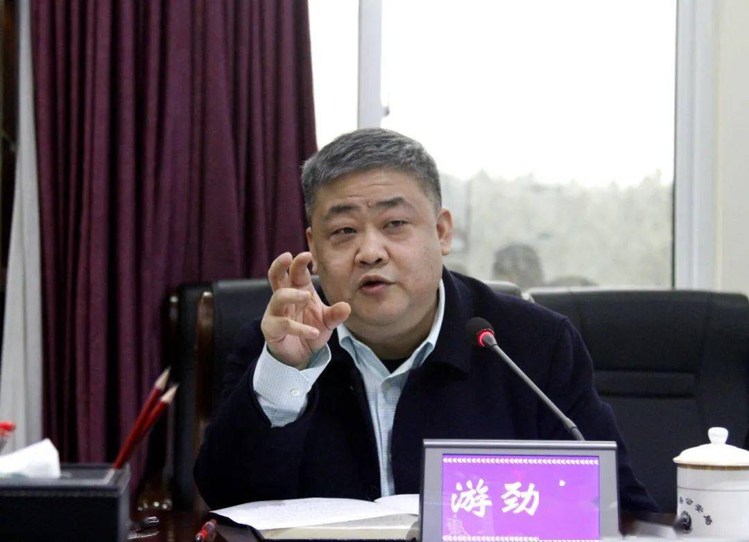 县委副书记,代理县长游劲松到县公安局调研