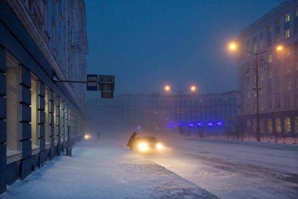 俄罗斯最冷小镇norilsk气温跌破55无尽的黑夜