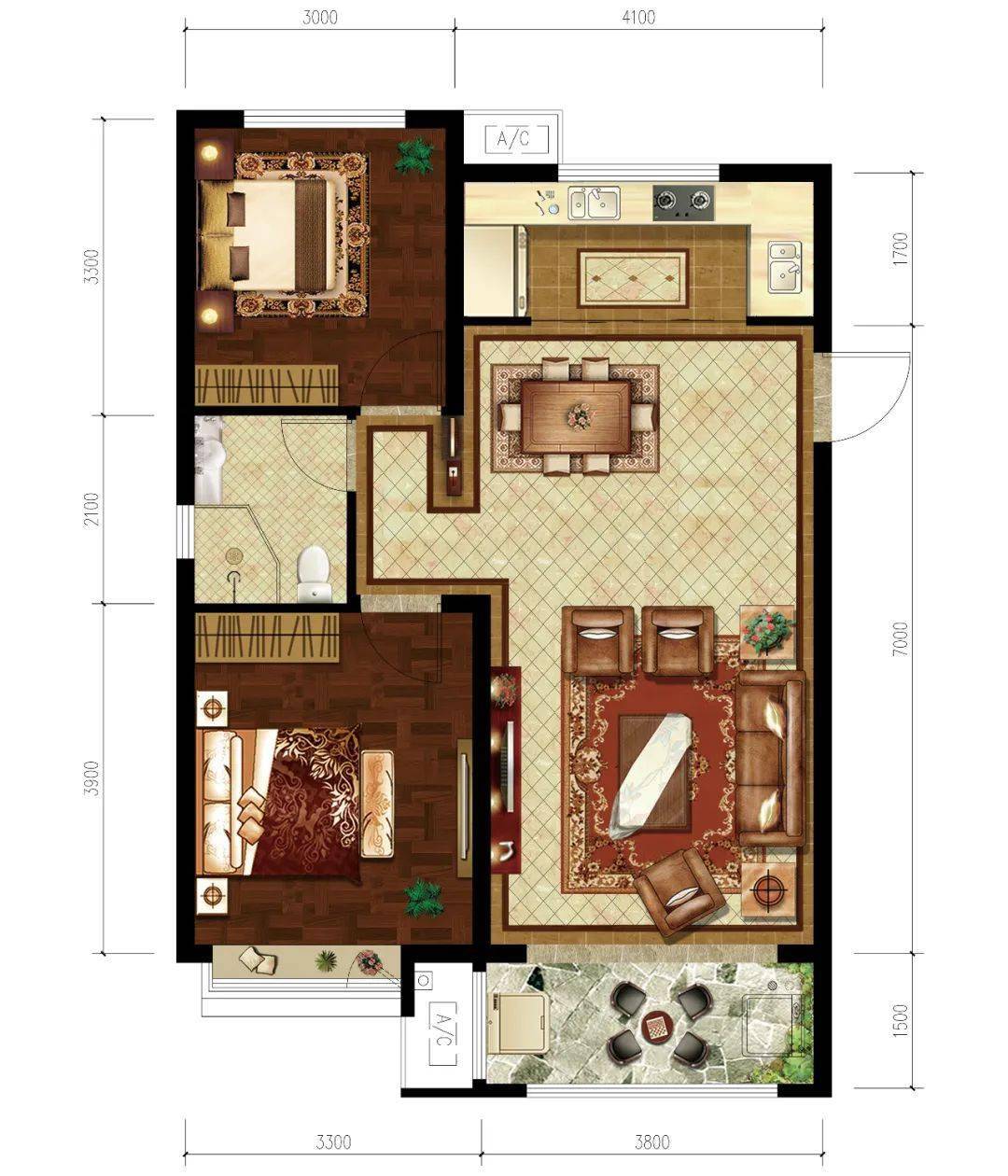 恒丰·理想城西区25#楼新品建面约86-92平两居