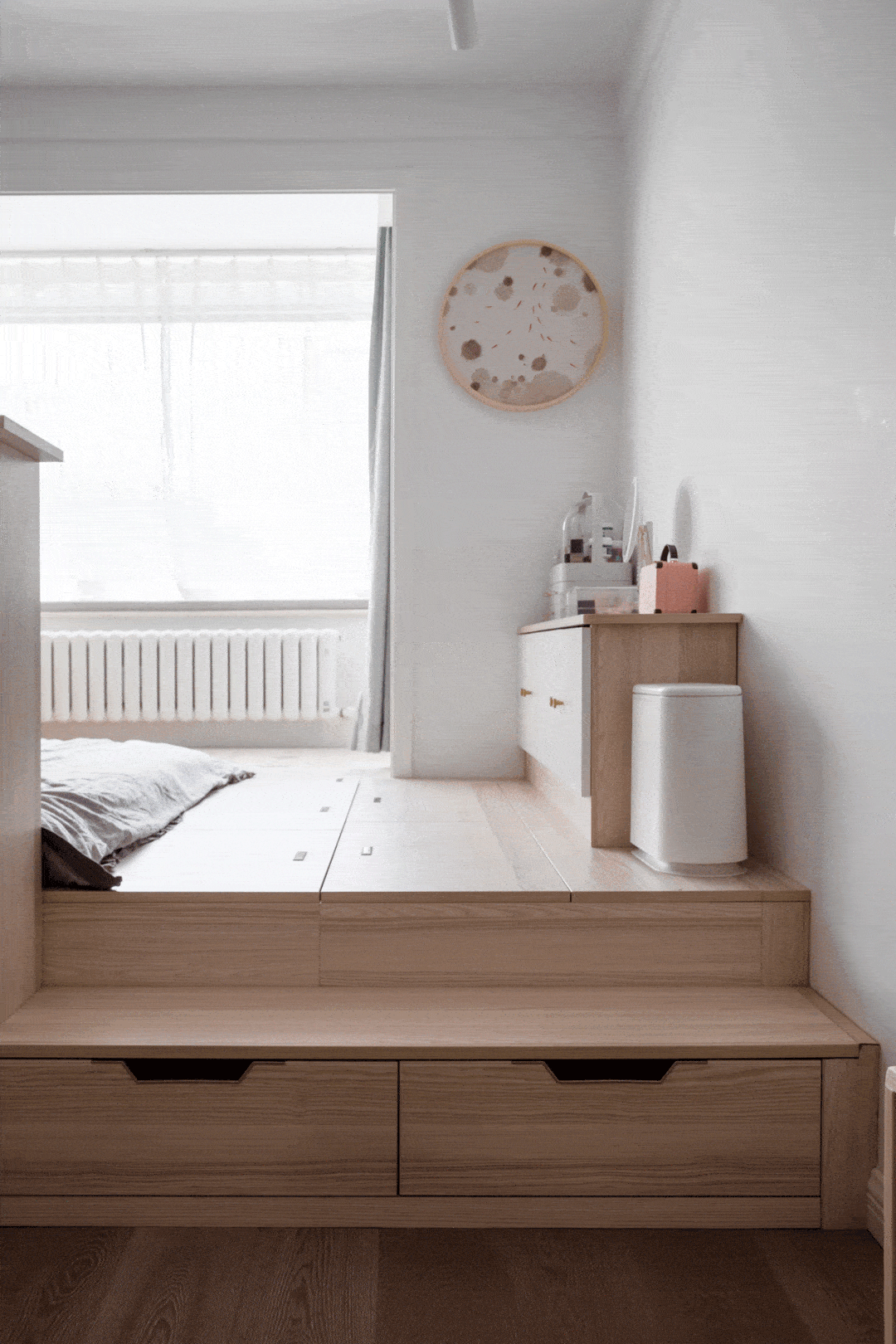 52㎡日式小家榻榻米双动线和父母同住互不干扰