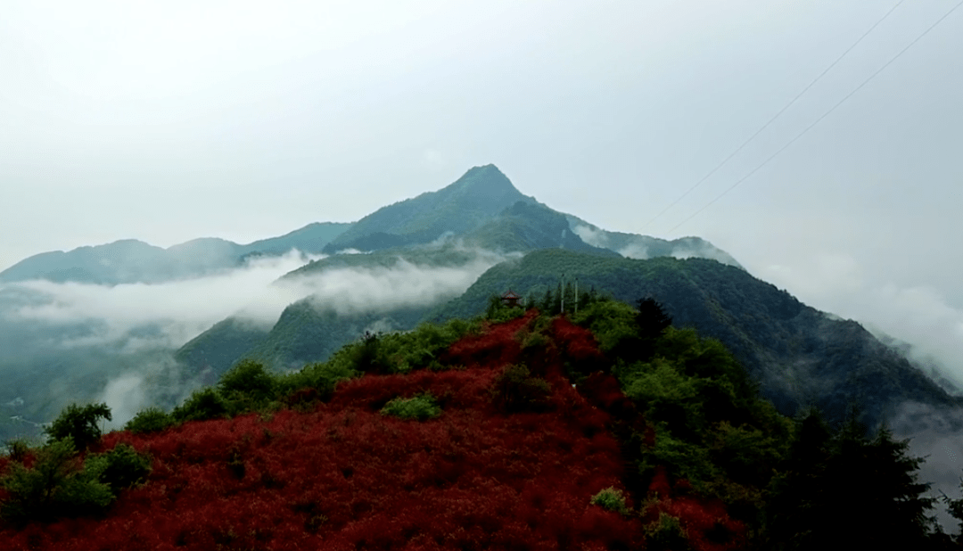 镇平红岭山的旅游景点图片