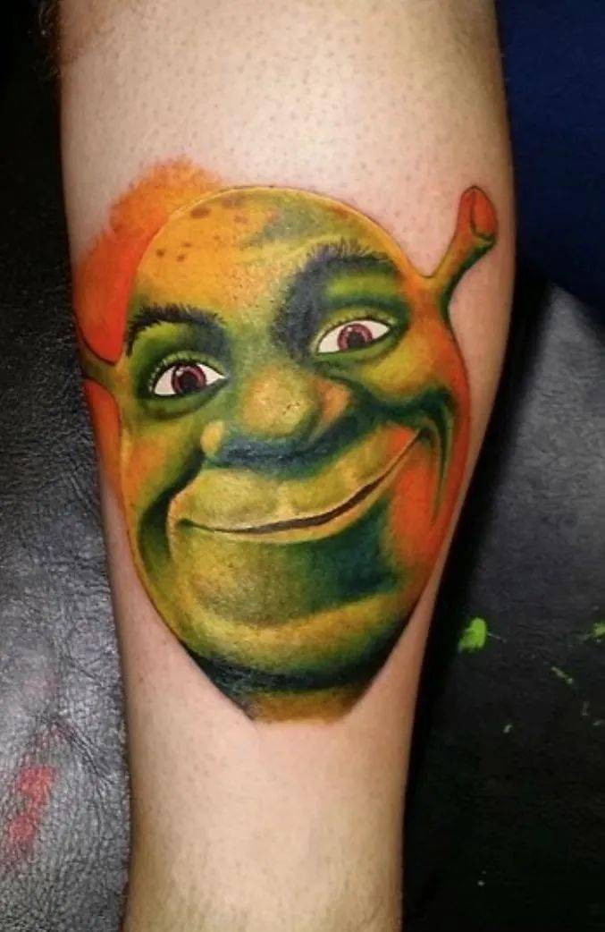 电影怪物史莱克纹身