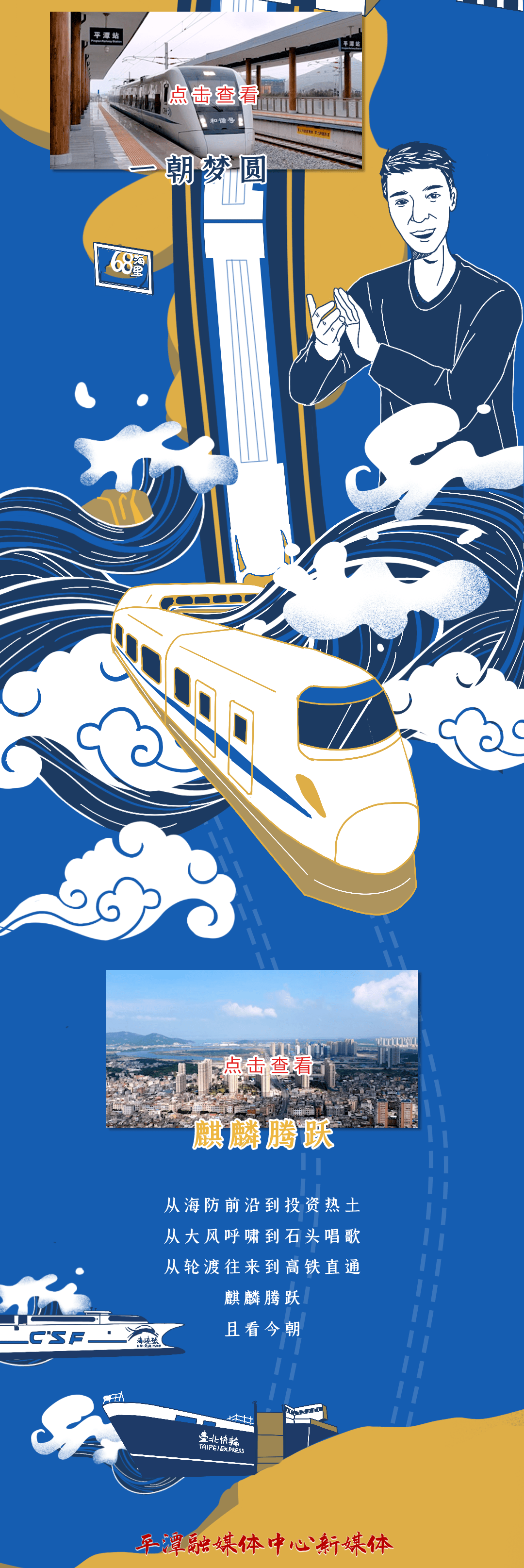 平潭的二桥高铁够平潭人得瑟很多年